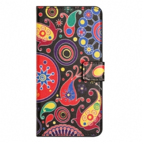 Folio-hoesje Xiaomi Redmi Note 14 Pro Plus 5g Telefoonhoesje Melkwegprint