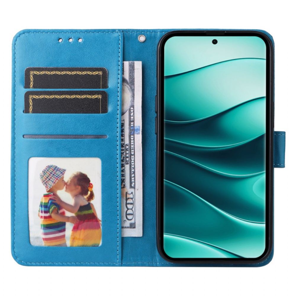Folio-hoesje Xiaomi Redmi Note 14 Pro Plus 5g Telefoonhoesje Opvallende Mandala