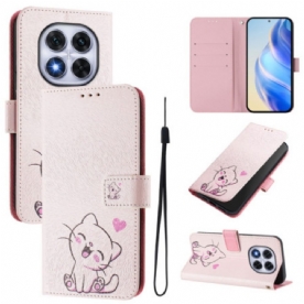 Folio-hoesje Xiaomi Redmi Note 14 Pro Plus 5g Telefoonhoesje Schattig Kattenpatroon