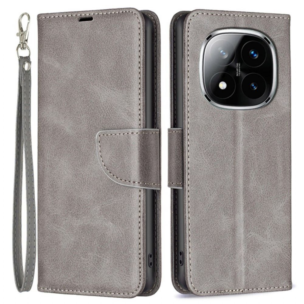 Folio-hoesje Xiaomi Redmi Note 14 Pro Plus 5g Telefoonhoesje Schuine Bandsluiting