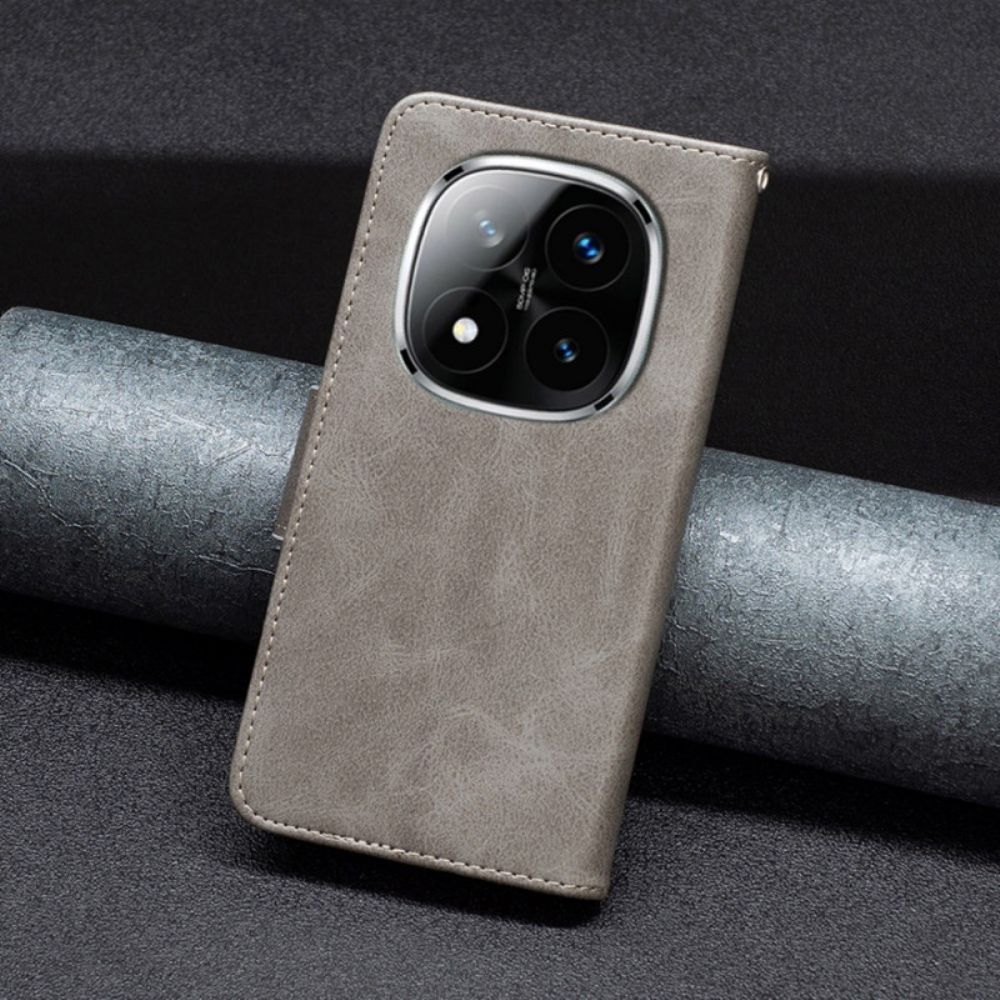 Folio-hoesje Xiaomi Redmi Note 14 Pro Plus 5g Telefoonhoesje Schuine Bandsluiting