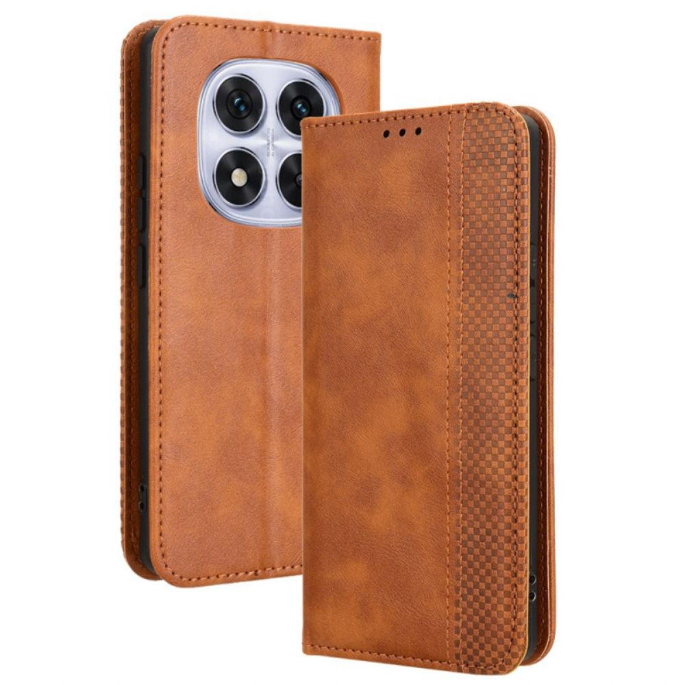 Folio-hoesje Xiaomi Redmi Note 14 Pro Plus 5g Telefoonhoesje Vintage Rand