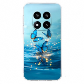 Hoesje Voor Xiaomi Redmi Note 14 Pro Plus 5g Blauwe Vlinders