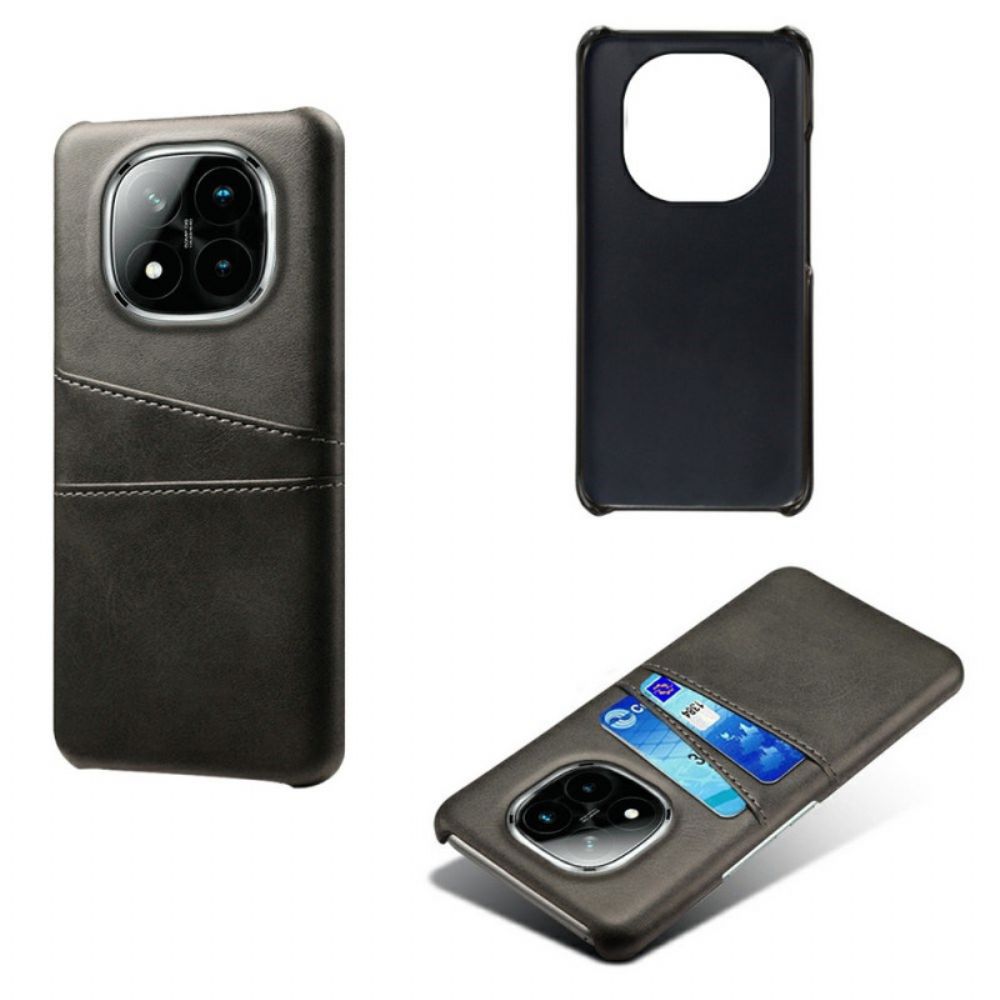 Hoesje Voor Xiaomi Redmi Note 14 Pro Plus 5g Kaarthouder Met Lederlook