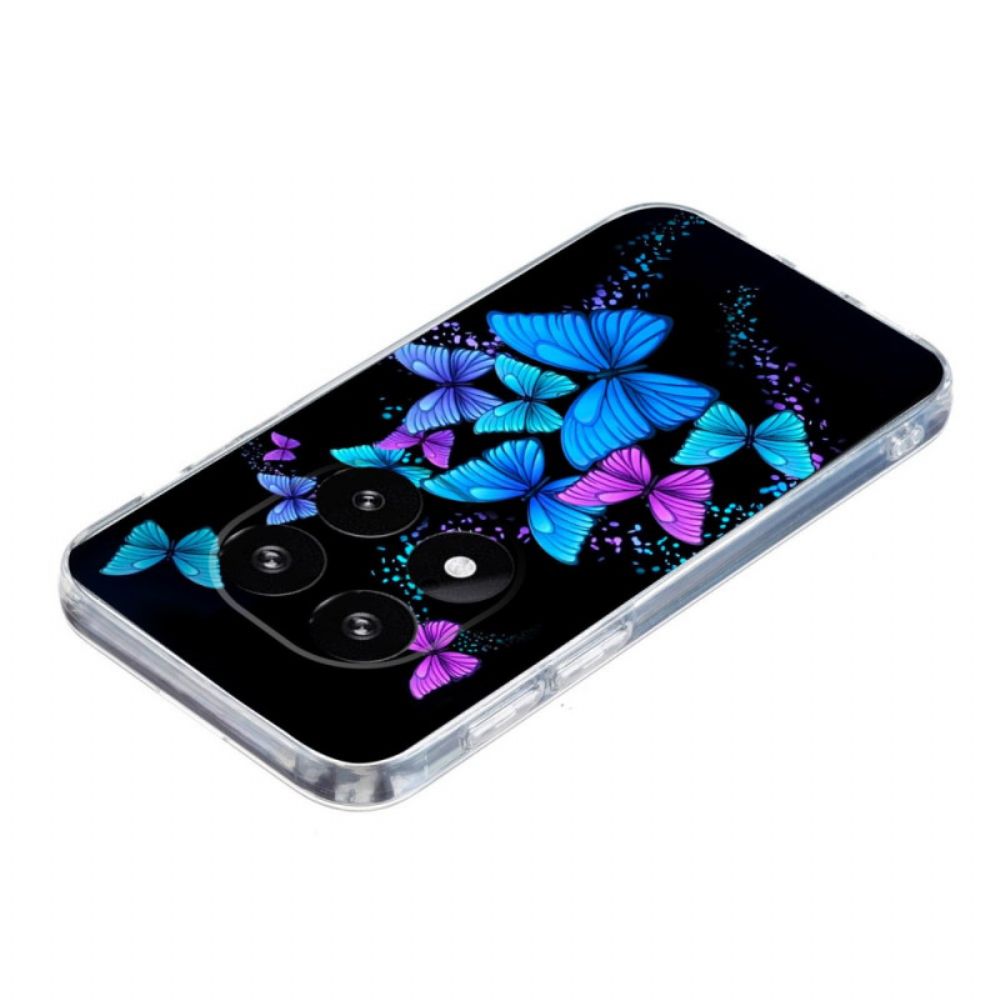 Hoesje Voor Xiaomi Redmi Note 14 Pro Plus 5g Kleurrijke Vlinders