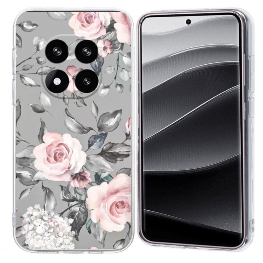 Hoesje Xiaomi Redmi Note 14 Pro Plus 5g Roze Bloemen