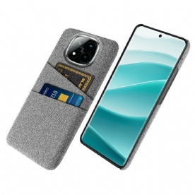 Hoesje Xiaomi Redmi Note 14 Pro Plus 5g Stoffen Kaarthouder