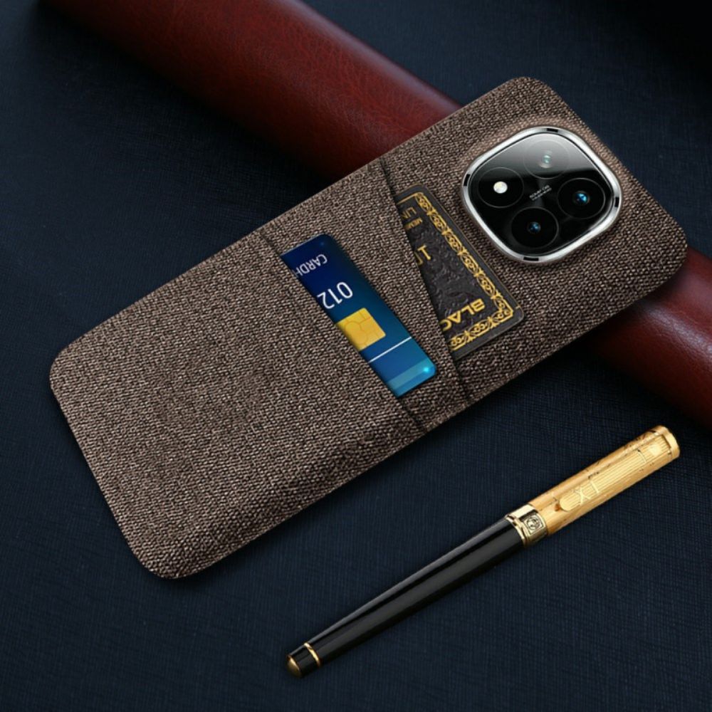 Hoesje Xiaomi Redmi Note 14 Pro Plus 5g Stoffen Kaarthouder