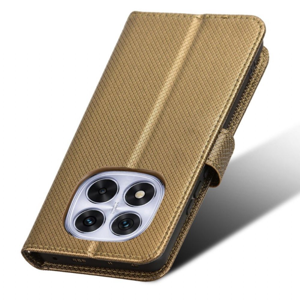 Leren Hoesje Voor Xiaomi Redmi Note 14 Pro Plus 5g Stippen