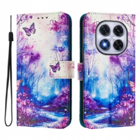 Leren Hoesje Voor Xiaomi Redmi Note 14 Pro Plus 5g Vallei Der Dromen