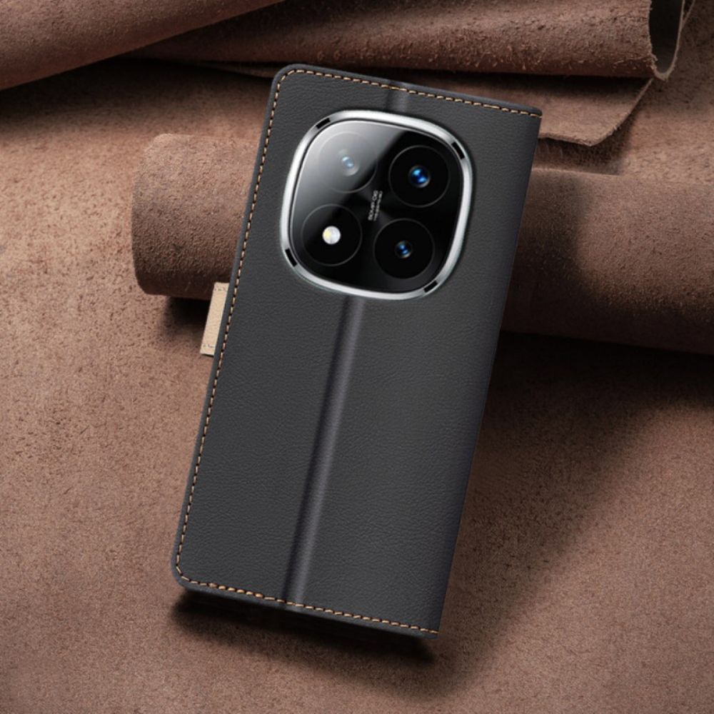 Leren Hoesje Xiaomi Redmi Note 14 Pro Plus 5g Binfen Color Tweekleurig