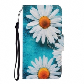 Leren Hoesje Xiaomi Redmi Note 14 Pro Plus 5g Chrysanten