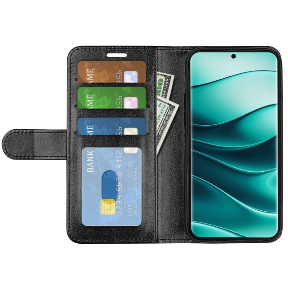 Leren Hoesje Xiaomi Redmi Note 14 Pro Plus 5g Vintage Bescherming Hoesje