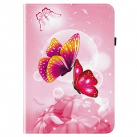 Cover Samsung Galaxy Tab S10 Fe Plus Roze Vlinders