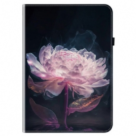 Cover Voor Samsung Galaxy Tab S10 Fe Plus Roze Pioenroos