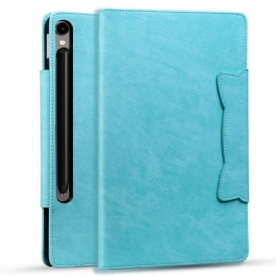 Leren Hoesje Samsung Galaxy Tab S10 Fe Plus Kattensluiting