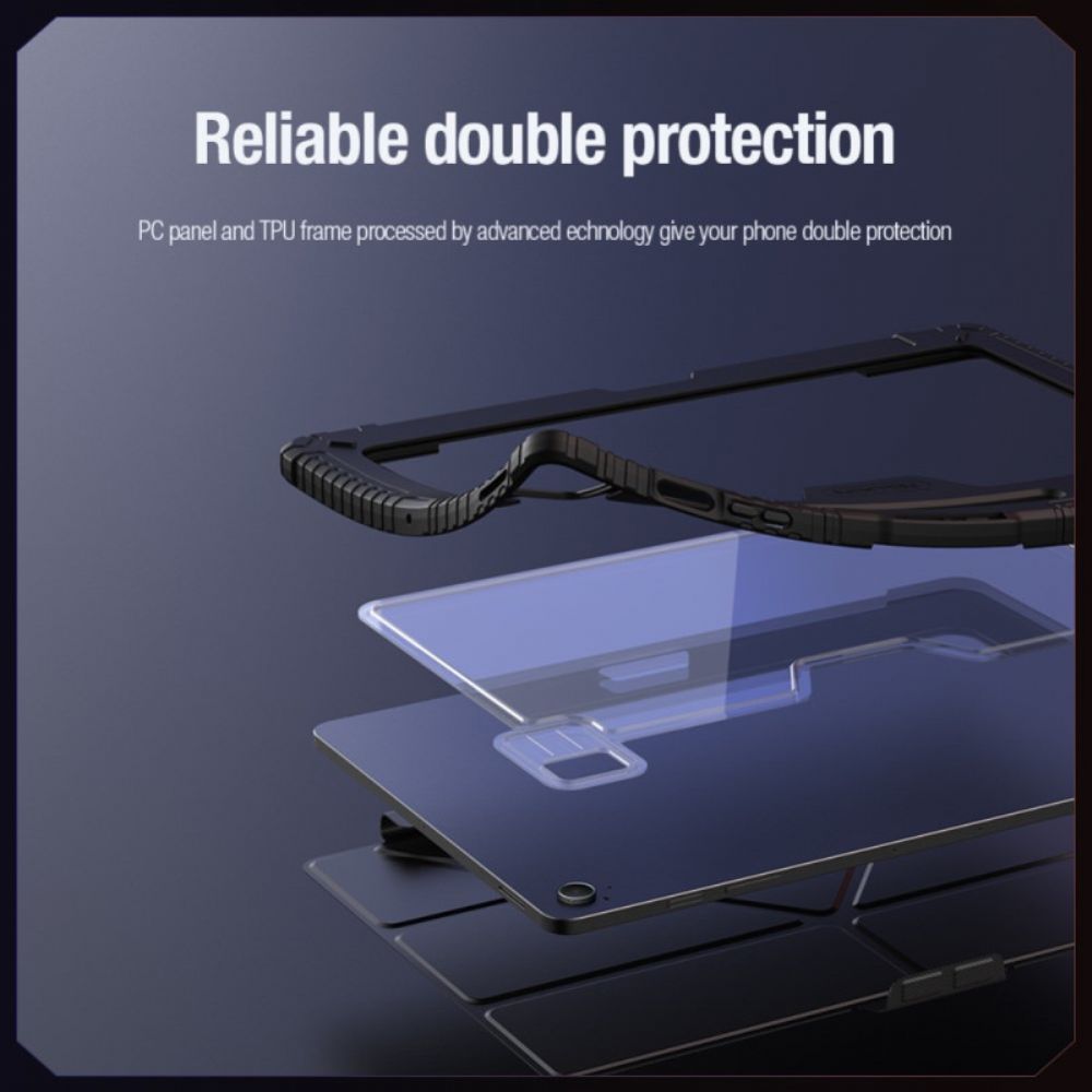 Samsung Galaxy Tab S10 Fe Plus Nillkin Bumper Met Origami Standaard En Schuifklep