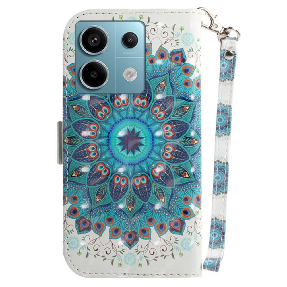 Bescherming Hoesje Poco X6 5g Pauwkroon Met Riem