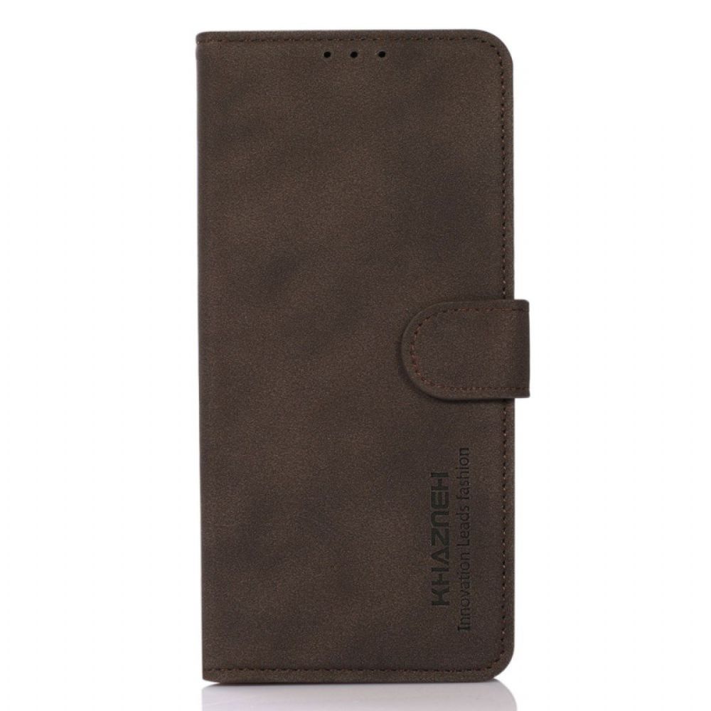 Flip Case Leren Poco X6 5g Khazneh Lederen Stijl
