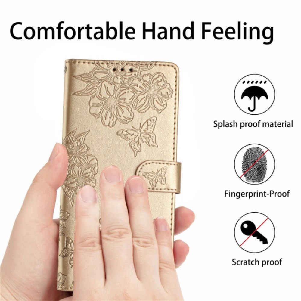 Bescherming Hoesje Oneplus Nord 4 Bloemenprint Op De Band