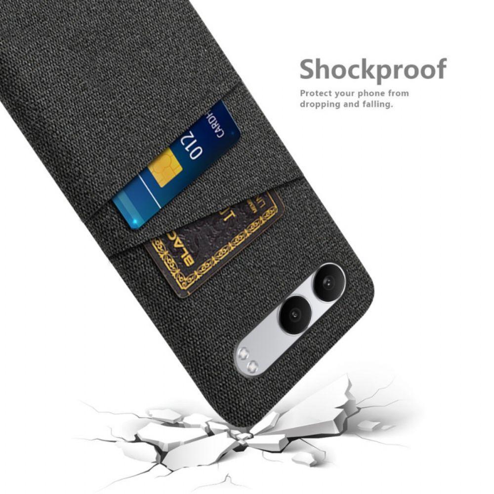 Cover Hoesje Oneplus Nord 4 Telefoonhoesje Stoffen Kaarthouder