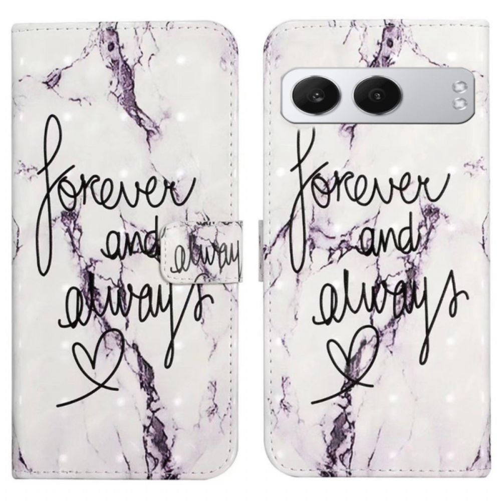 Folio-hoesje Oneplus Nord 4 Telefoonhoesje 3d-patroon