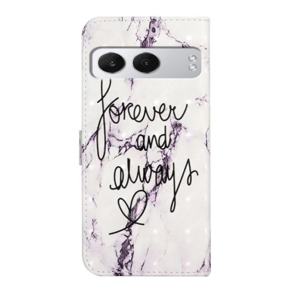 Folio-hoesje Oneplus Nord 4 Telefoonhoesje 3d-patroon