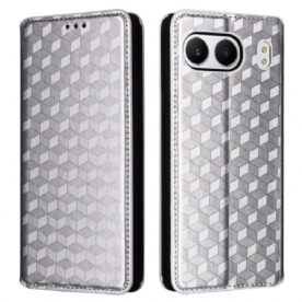 Folio-hoesje Oneplus Nord 4 Telefoonhoesje Diamantpatroon