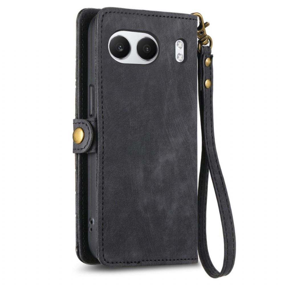 Folio-hoesje Oneplus Nord 4 Telefoonhoesje Portemonnee Met Geometrisch Patroon