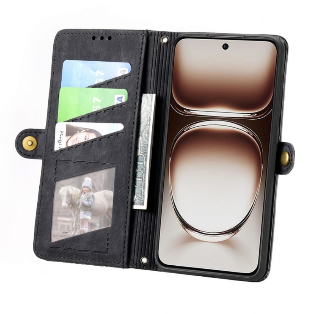 Folio-hoesje Oneplus Nord 4 Telefoonhoesje Portemonnee Met Geometrisch Patroon