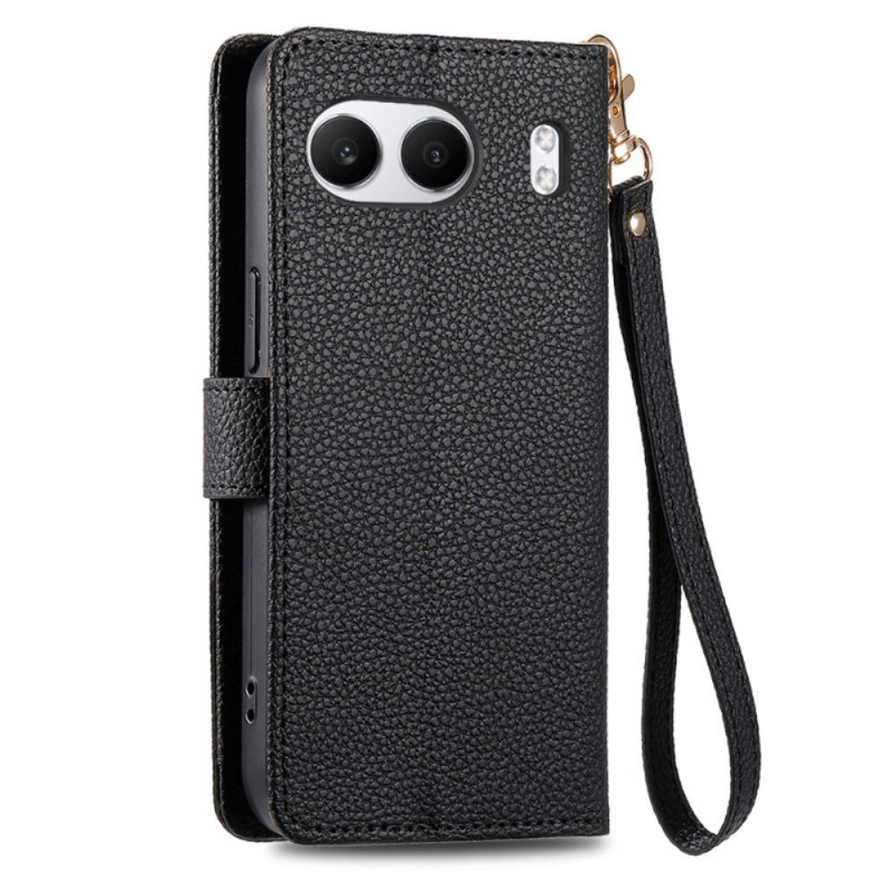 Folio-hoesje Oneplus Nord 4 Telefoonhoesje Portemonnee Met Hartvormige Rfid-blokkering