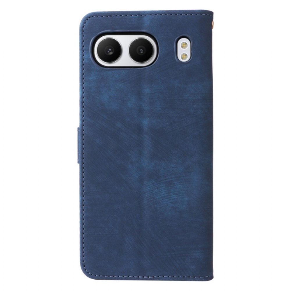 Folio-hoesje Oneplus Nord 4 Telefoonhoesje Rfid-blokkering Met Leereffect