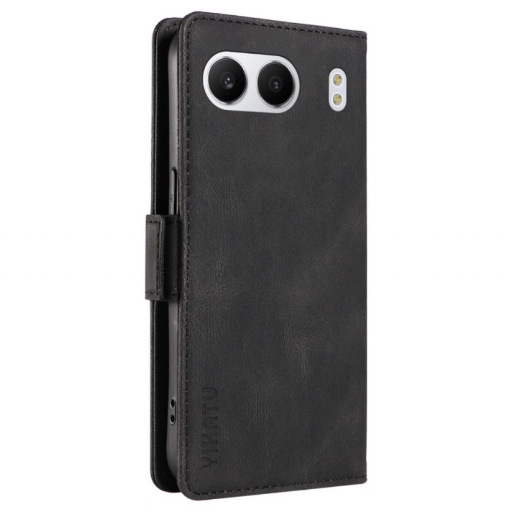 Folio-hoesje Oneplus Nord 4 Telefoonhoesje Yikatu Suède-effect