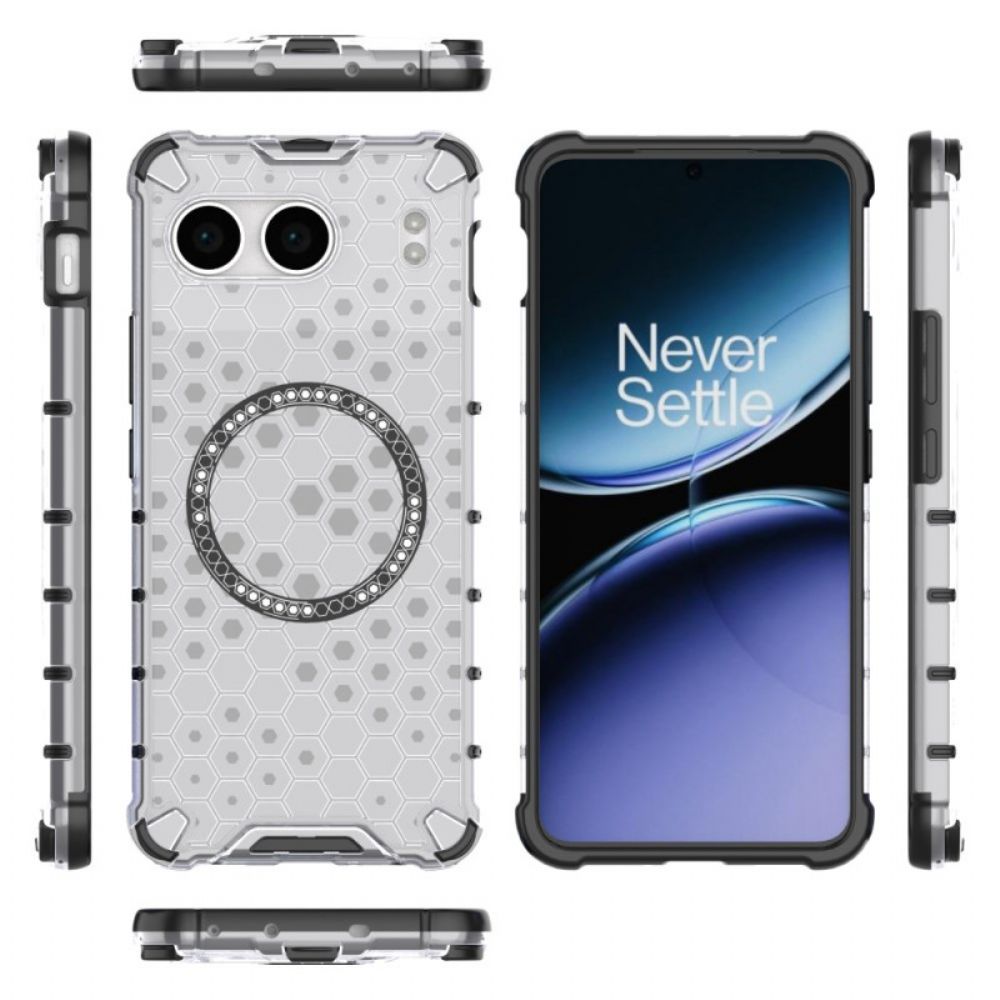 Hoesje Oneplus Nord 4 Compatibel Met Magsafe Honeycomb Bescherming Hoesje