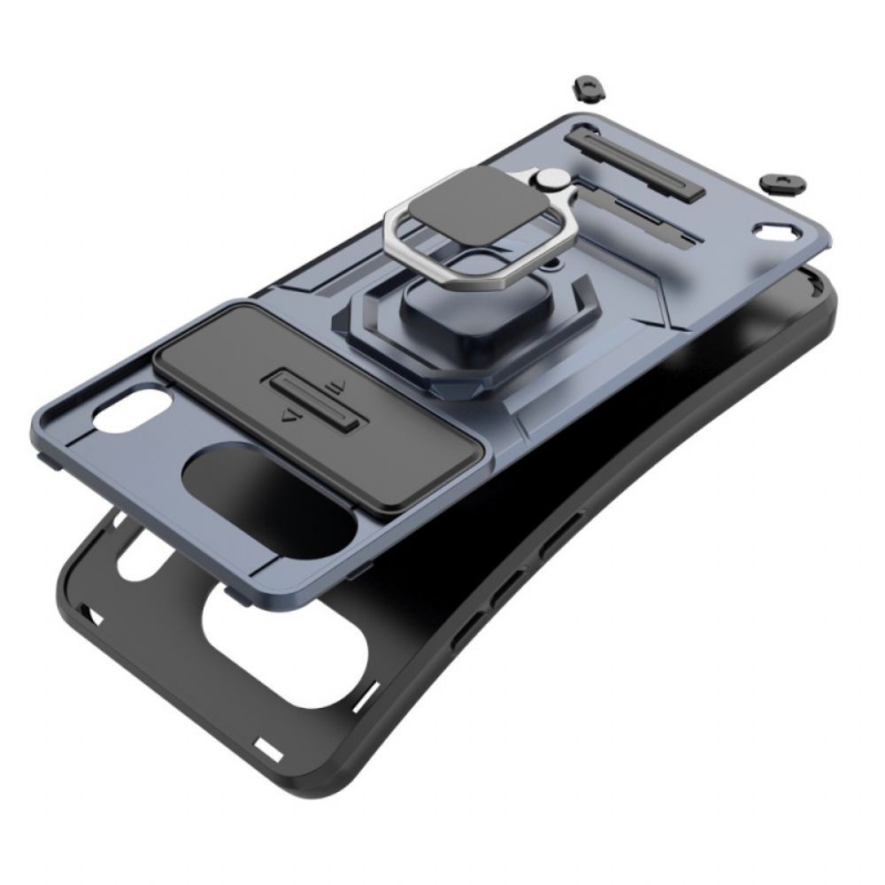 Hoesje Oneplus Nord 4 Duurzame Ring Met Lensbeschermer Bescherming Hoesje