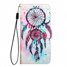 Leren Hoesje Oneplus Nord 4 Dromenvanger In Aquarel Bescherming Hoesje