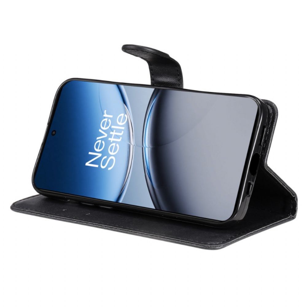 Leren Hoesje Oneplus Nord 4 Effen Leerlook