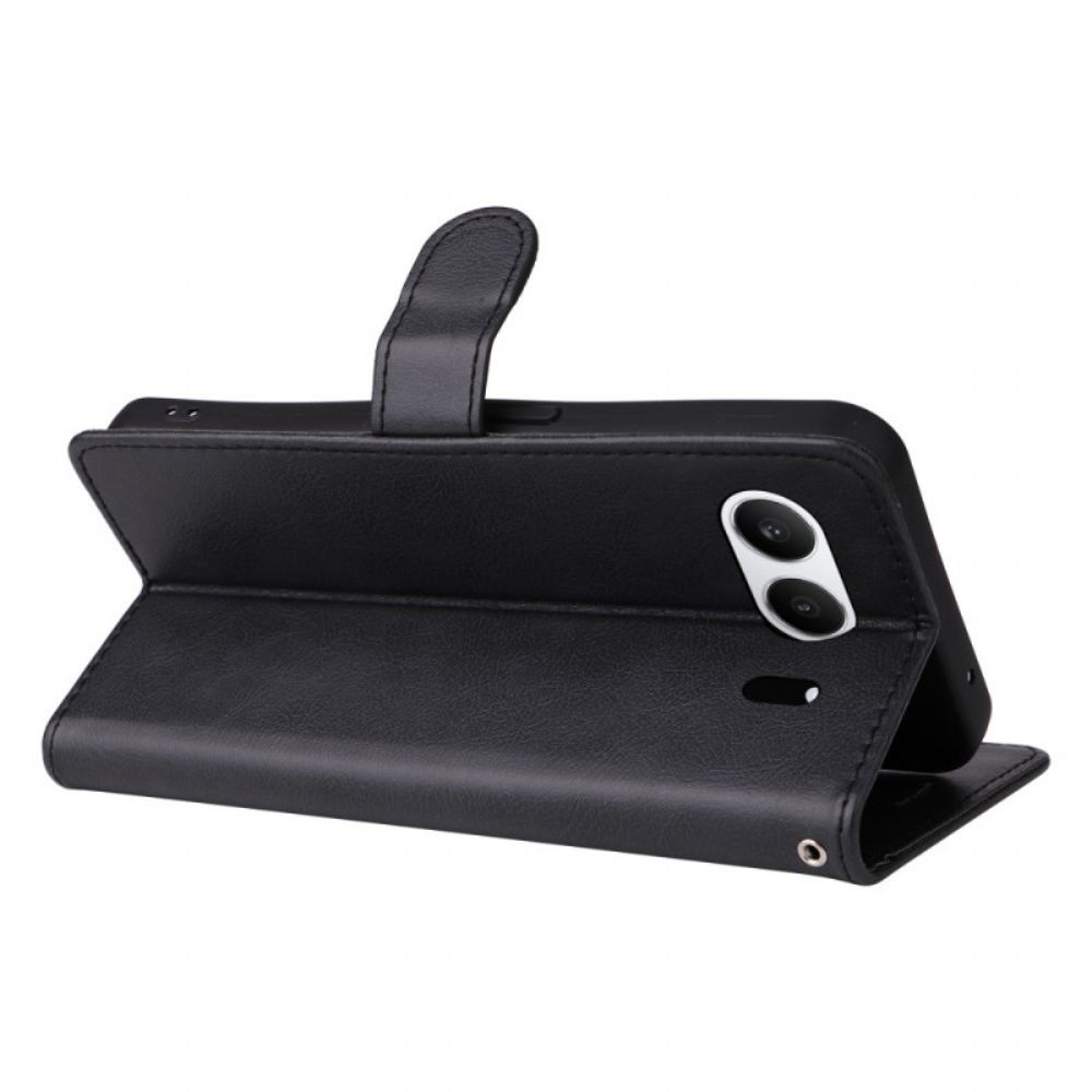 Leren Hoesje Oneplus Nord 4 Effen Leerlook