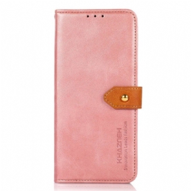 Leren Hoesje Oneplus Nord 4 Gouden Sluiting Khazneh