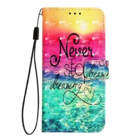 Leren Hoesje Oneplus Nord 4 Never Stop Dromen