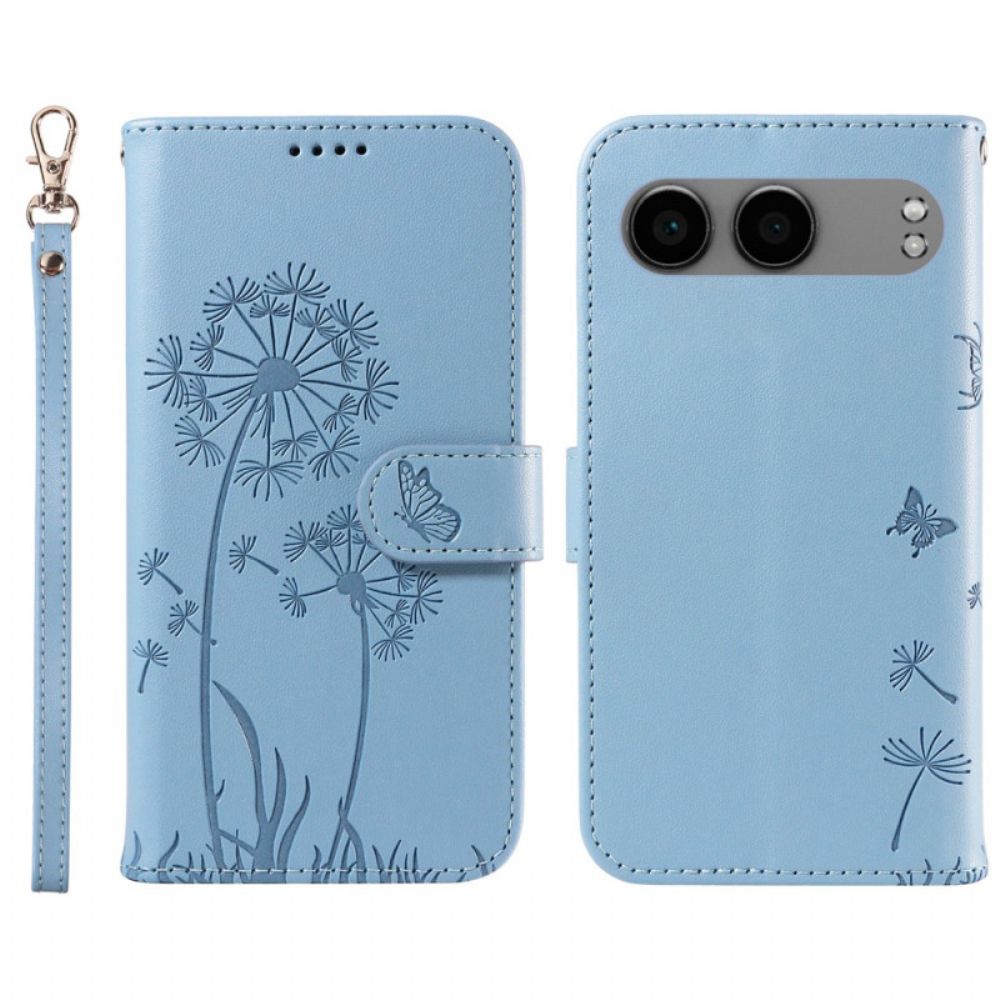 Leren Hoesje Oneplus Nord 4 Paardenbloemen Liefde Bescherming Hoesje