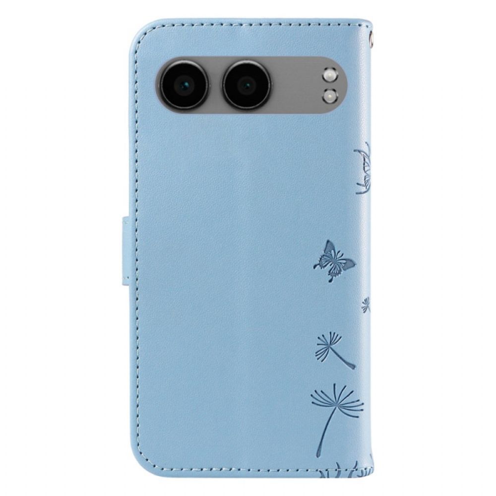 Leren Hoesje Oneplus Nord 4 Paardenbloemen Liefde Bescherming Hoesje
