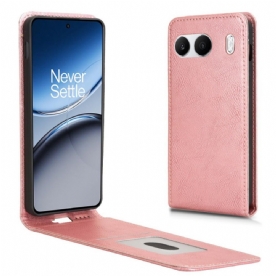 Leren Hoesje Oneplus Nord 4 Verticale Klep Van Imitatieleer Bescherming Hoesje