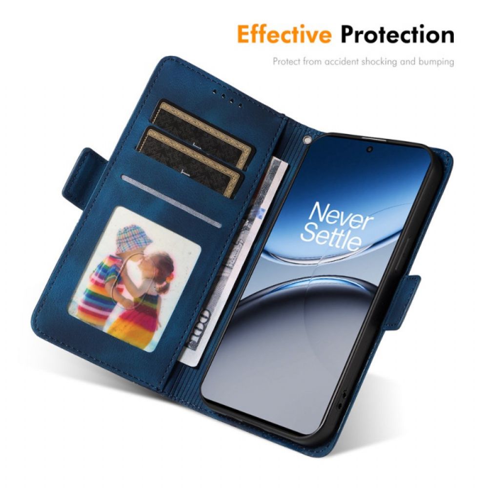 Leren Hoesje Voor Oneplus Nord 4 Patroon Met Gehard Glazen Schermbeschermer