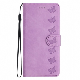 Leren Hoesje Voor Oneplus Nord 4 Vlinderrand