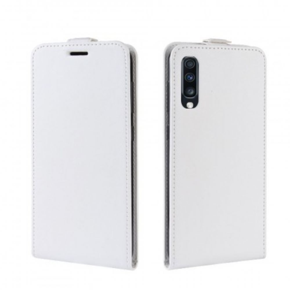 Flip Case voor Samsung Galaxy A70 Folio-hoesje Opvouwbaar Leereffect