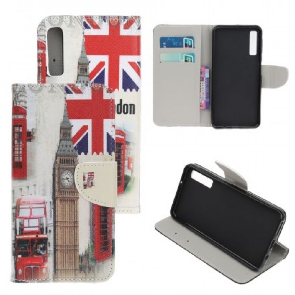 Flip Case voor Samsung Galaxy A70 Londen Leven