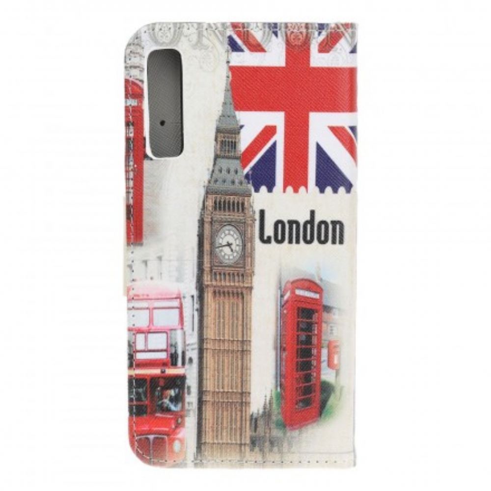 Flip Case voor Samsung Galaxy A70 Londen Leven