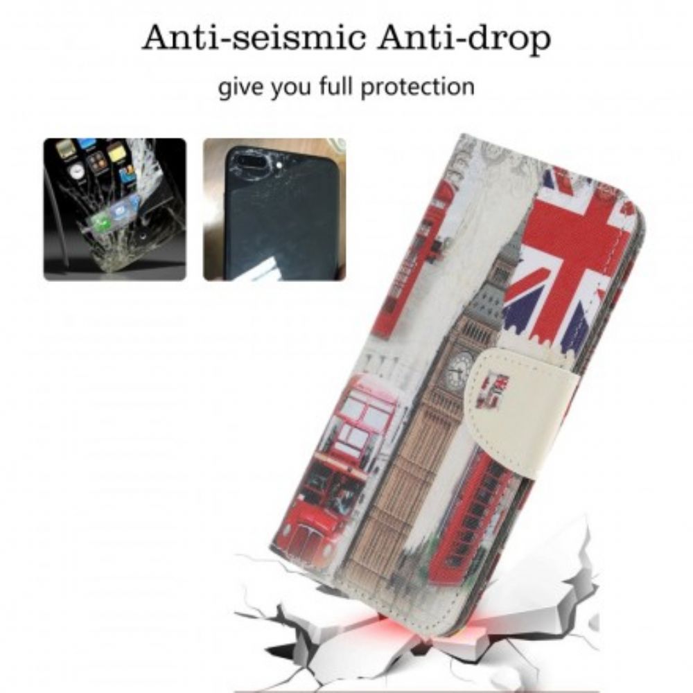 Flip Case voor Samsung Galaxy A70 Londen Leven