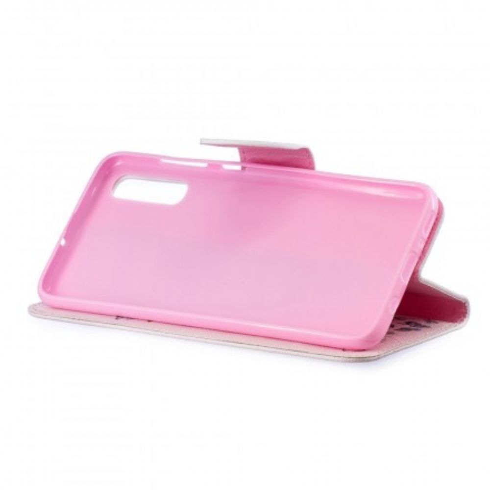 Flip Case voor Samsung Galaxy A70 Nerdy Giraf